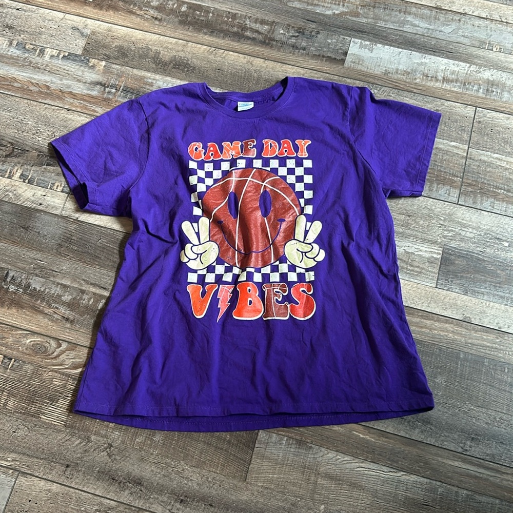 Purple Game Day Vibes tee